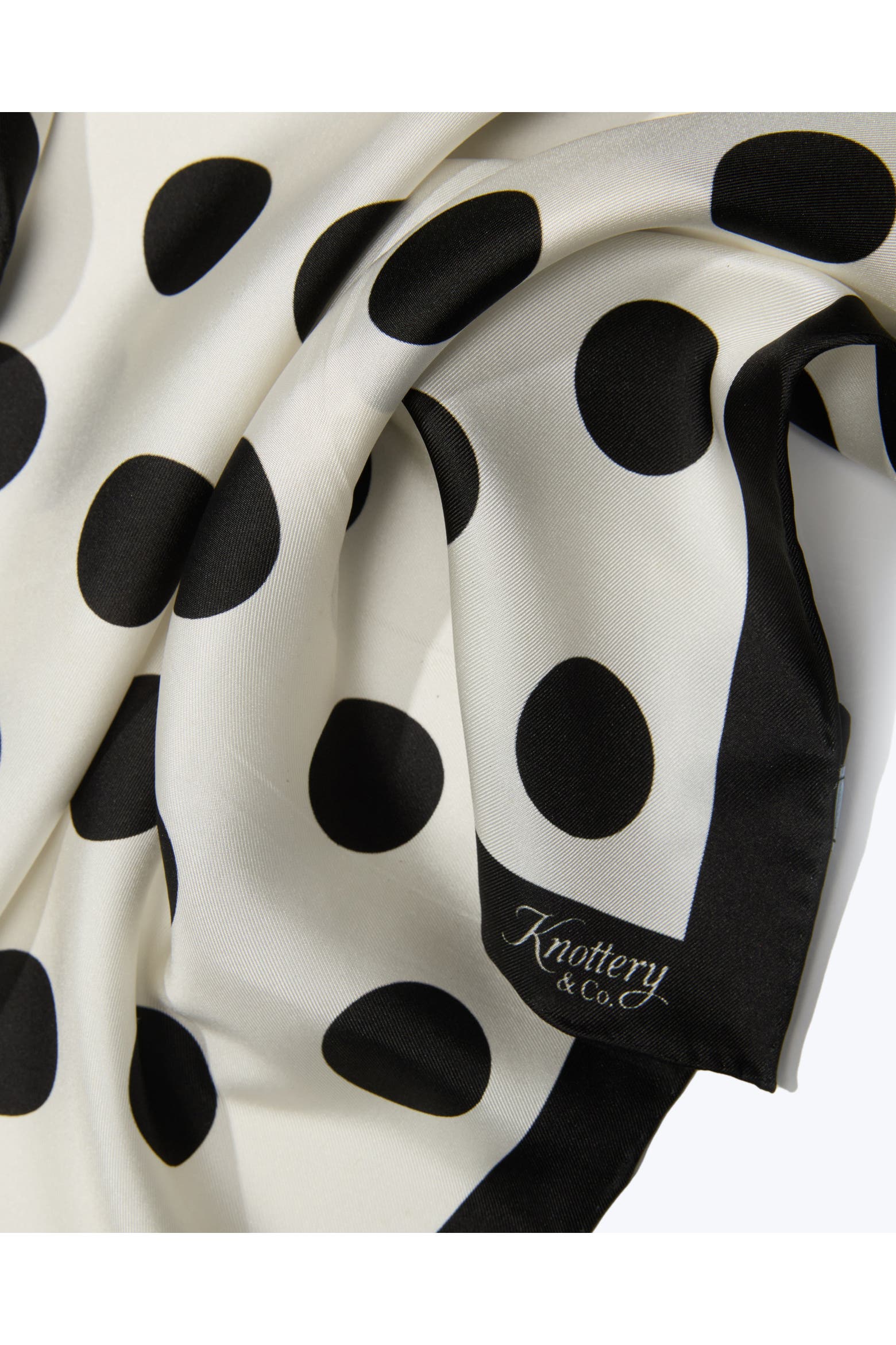 Bandana Pattern Editor Knottery & Co Dandy Dots Silk Twill Bandana | Nordstrom