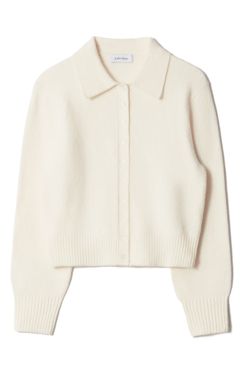 & Other Stories Collared Cardigan, Alternate, color, White Dusty Light