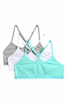 Calvin Klein Racer Back Pullover Bralettes - Pack of 3
