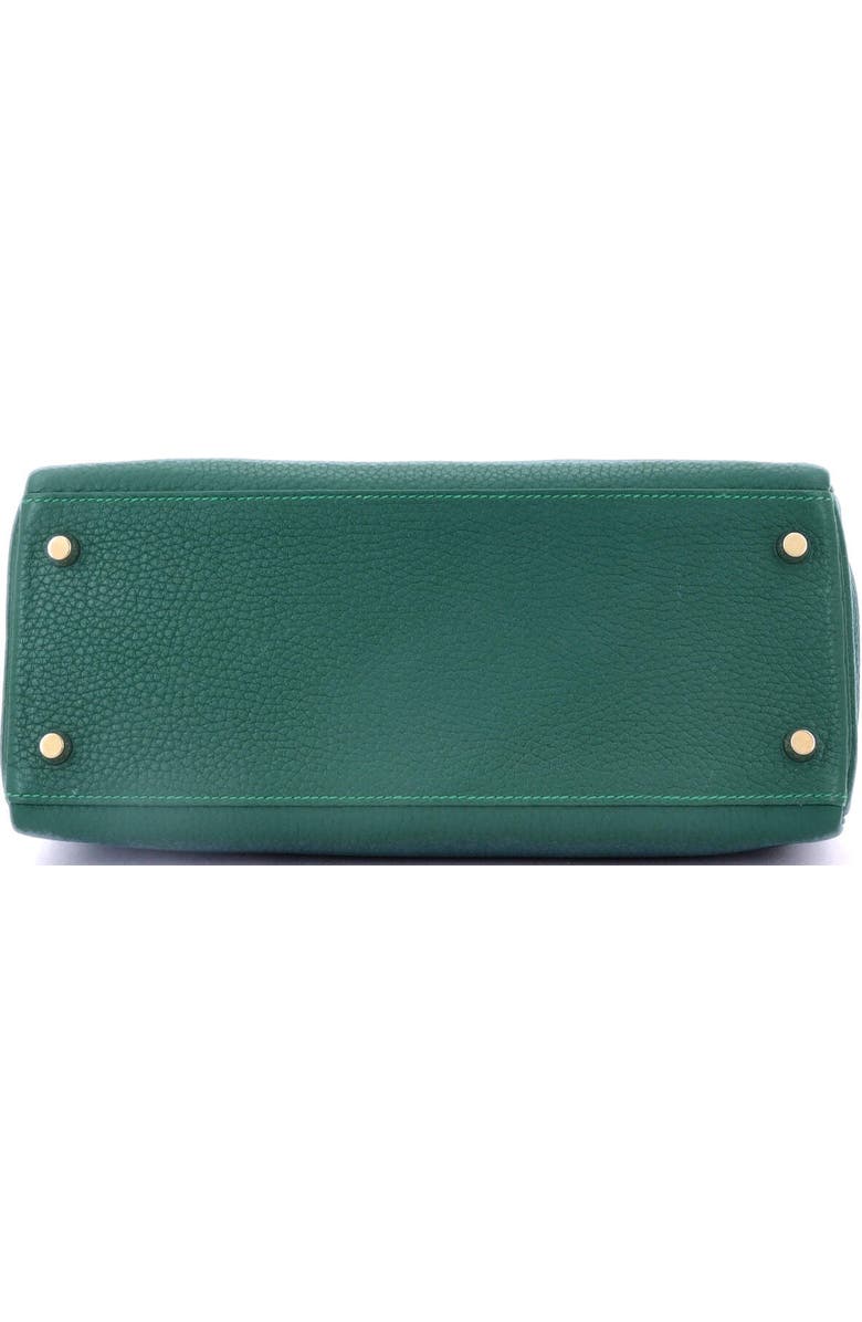 Pre-Owned Hermes Kelly Handbag Green Clemence with Gold Hardware 28, Alternate, color, Malachite