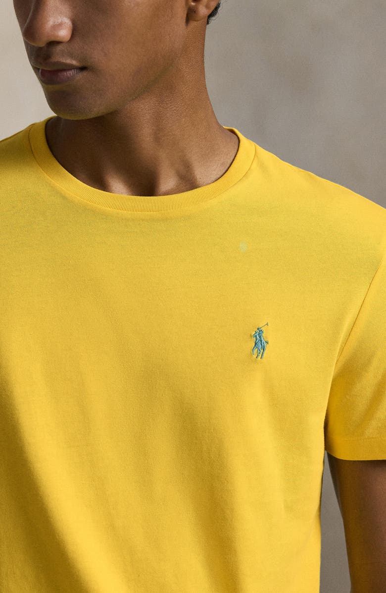 Polo Ralph Lauren Classic Fit Solid Cotton Jersey T-Shirt, Alternate, color, Sunfish Yellow/ C7109
