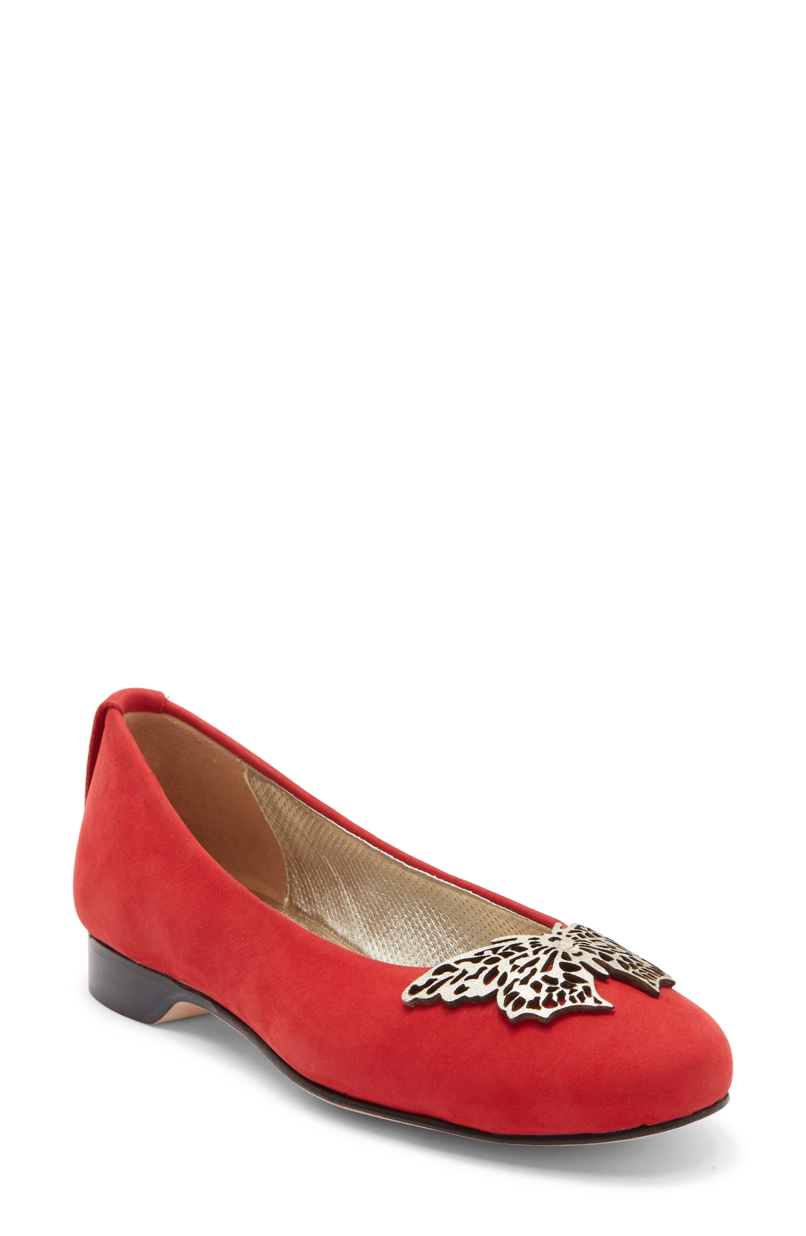 Robert Zur Butterfly Suede Flat