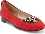 Robert Zur Butterfly Suede Flat