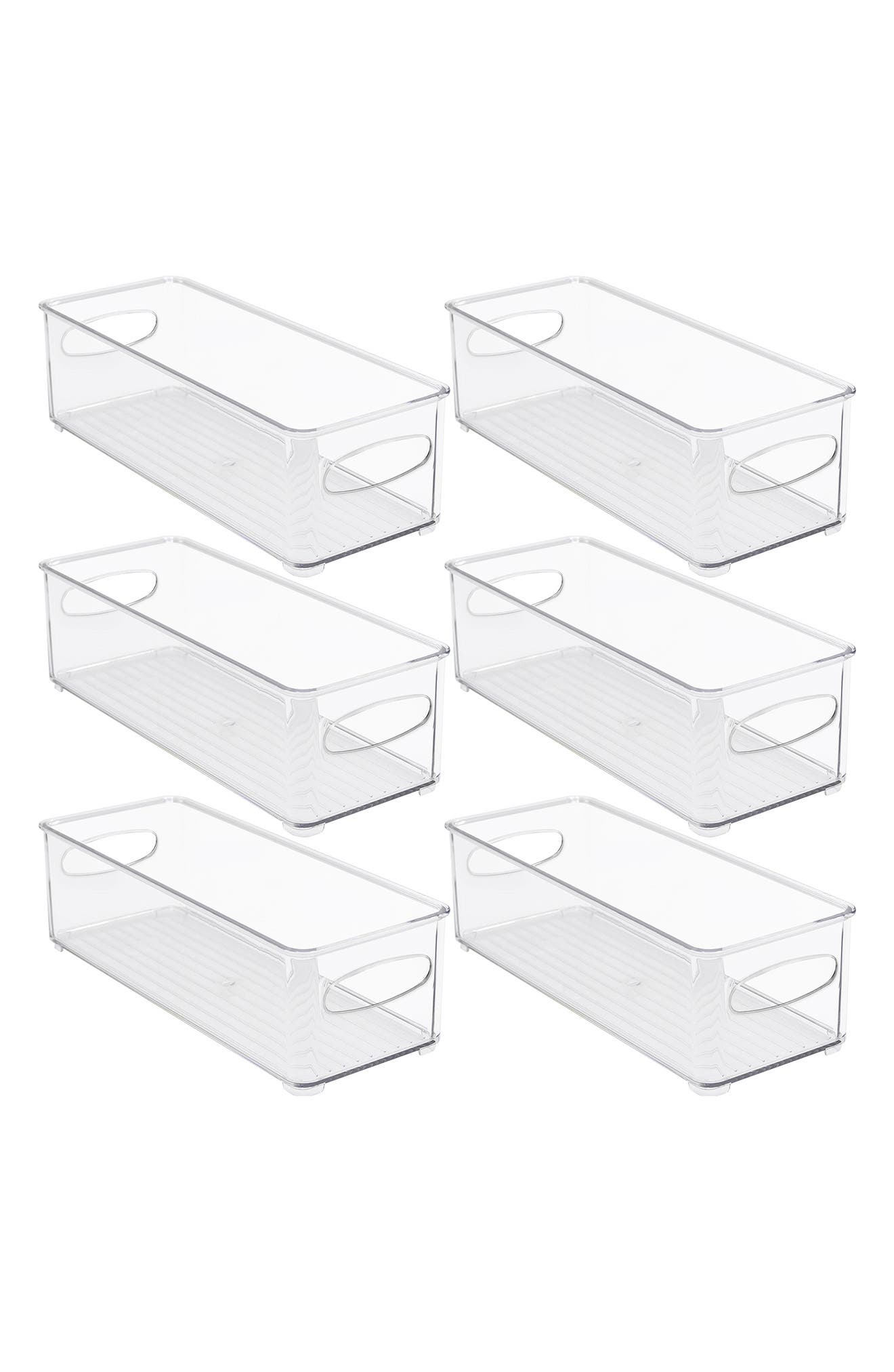SORBUS Fridge Small Medium Bins - Pack of 6