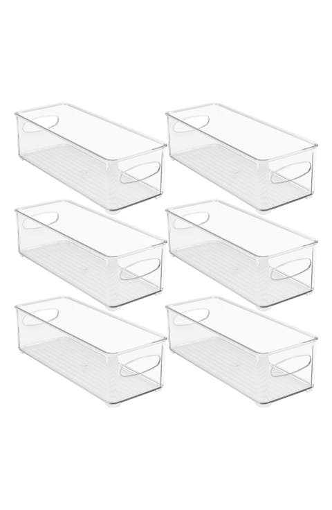 Fridge Small Medium Bins - Pack of 6
