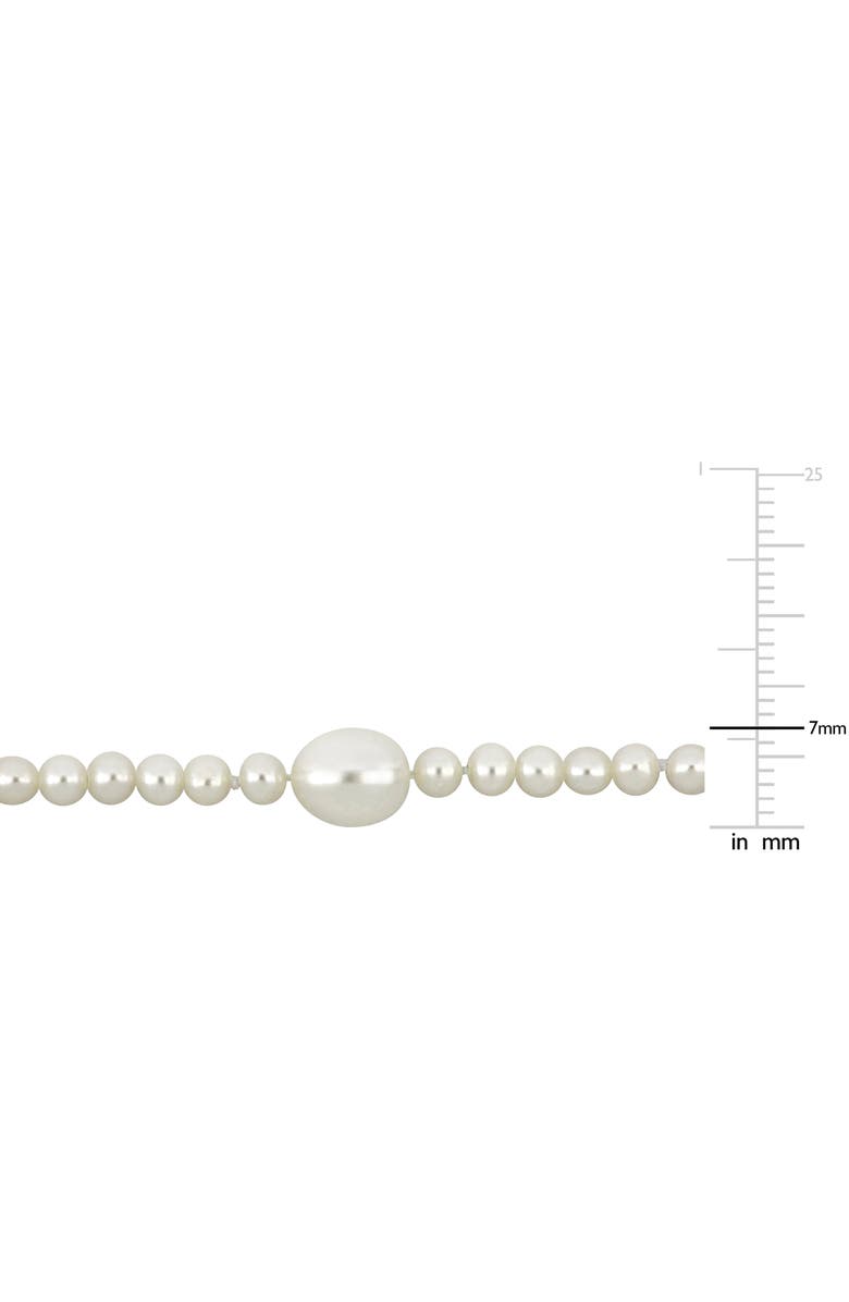 DELMAR Cultured Freshwater Pearl Necklace & Bracelet Set, Alternate, color, White