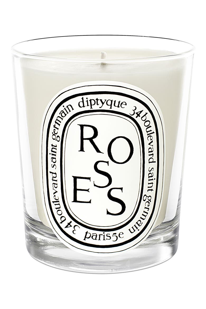 Roses Scented Candle, Main, color, CLEAR VESSEL