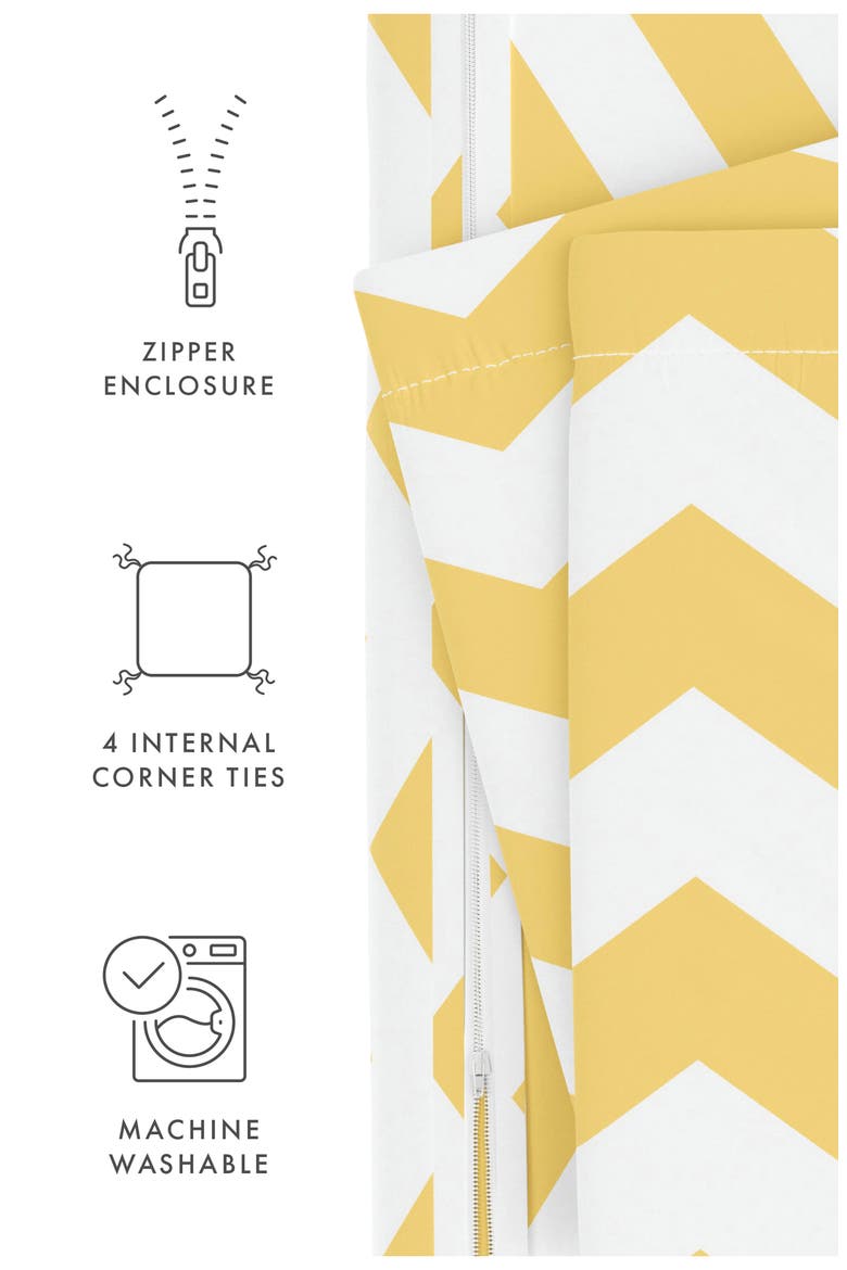 Premium Ultra Soft Arrow 3-Piece Duvet Cover Set, Alternate, color, YELLOW