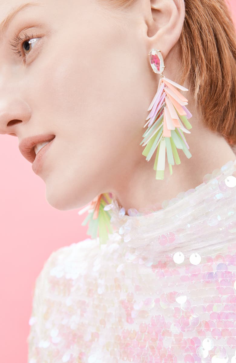 Kendra Scott Jasper Fringe Drop Earrings, Alternate, color,