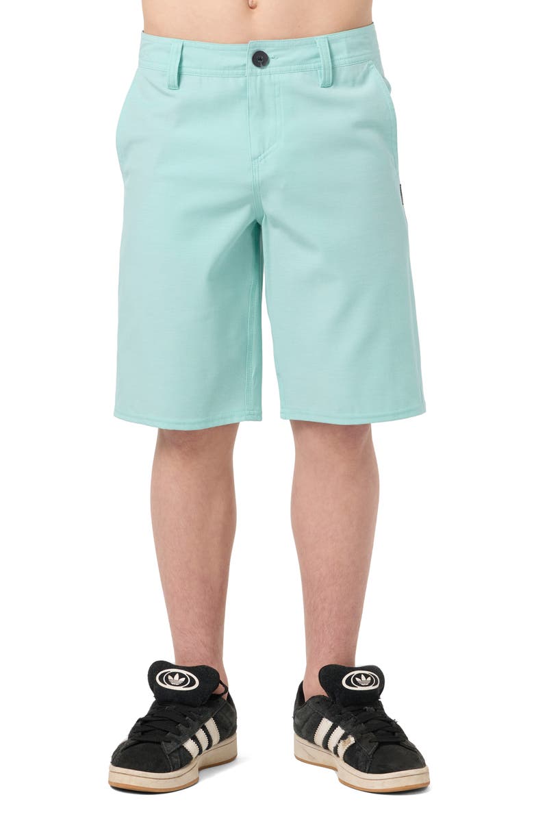 O'Neill Kids' Reserve Water Repellent Shorts, Main, color, Pastel Turquoise