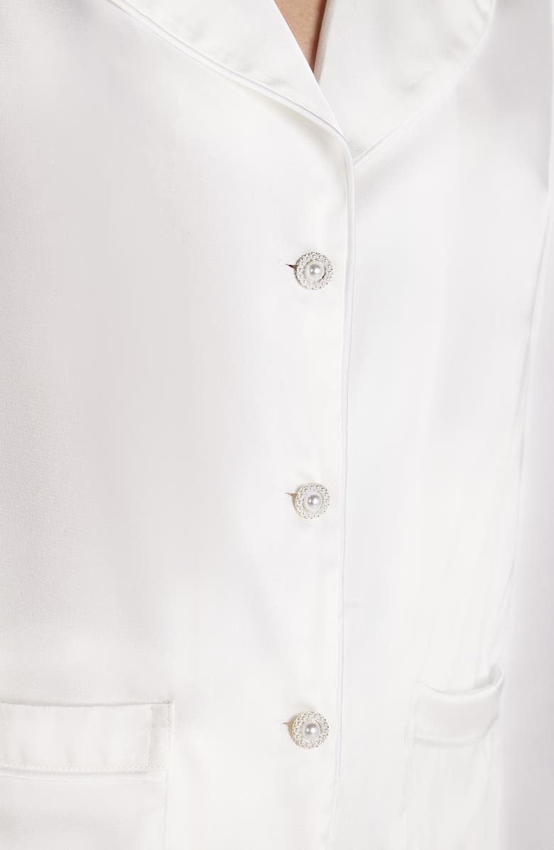 NADINE MERABI Darcie Ostrich Feather Pajamas, Alternate, color, 