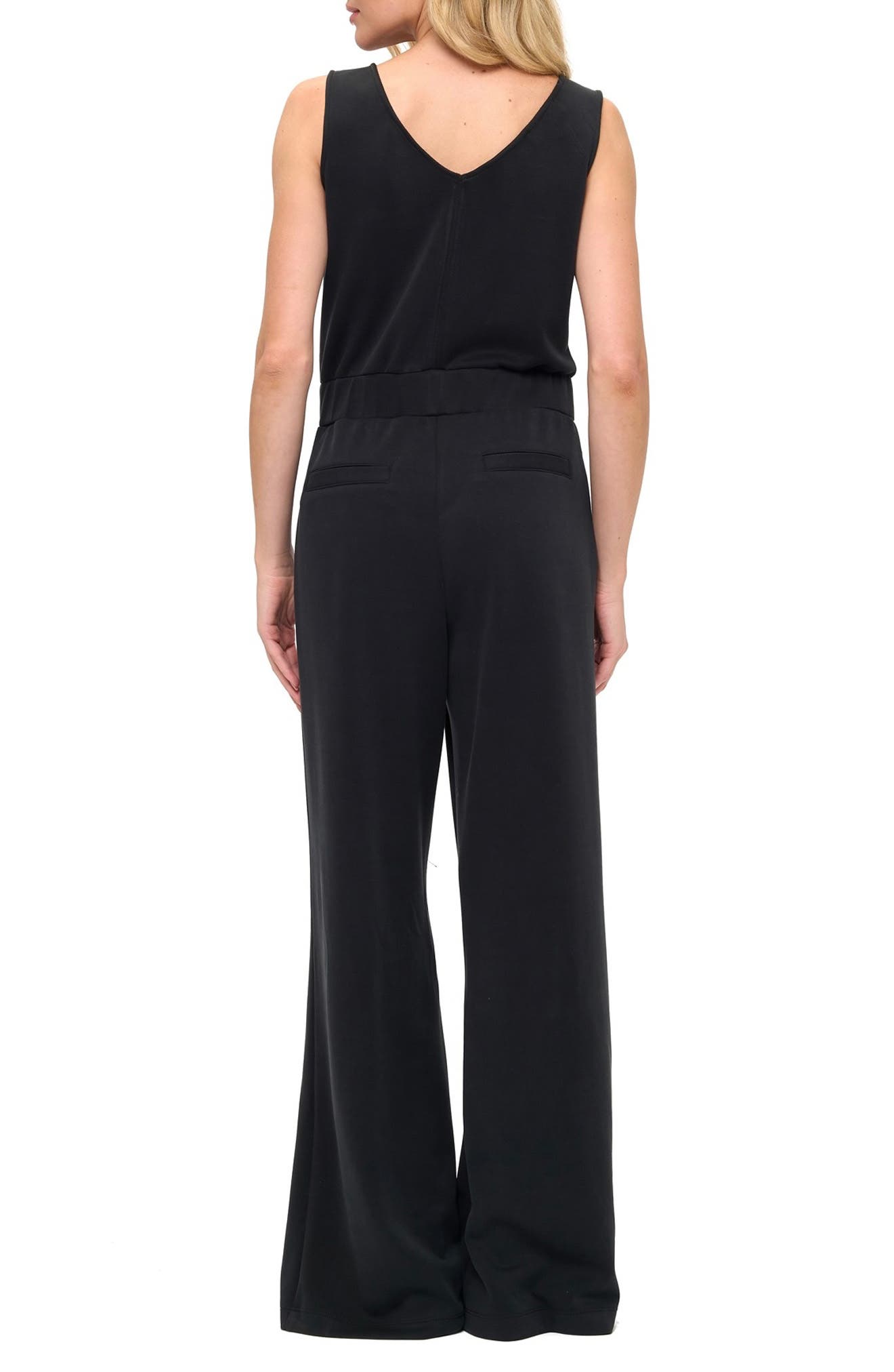 Sleeveless Scuba Knit Jumpsuit - image 2