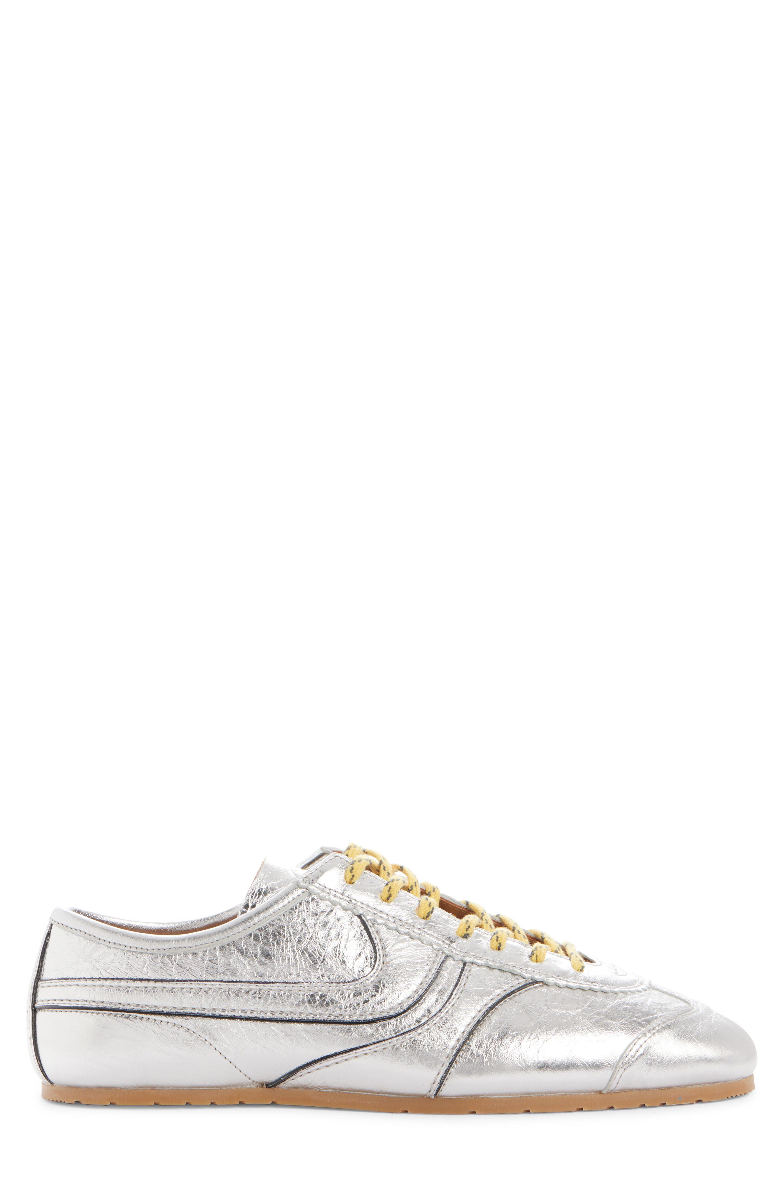 Dries Van Noten Metallic Sneaker, Alternate, color, Silver