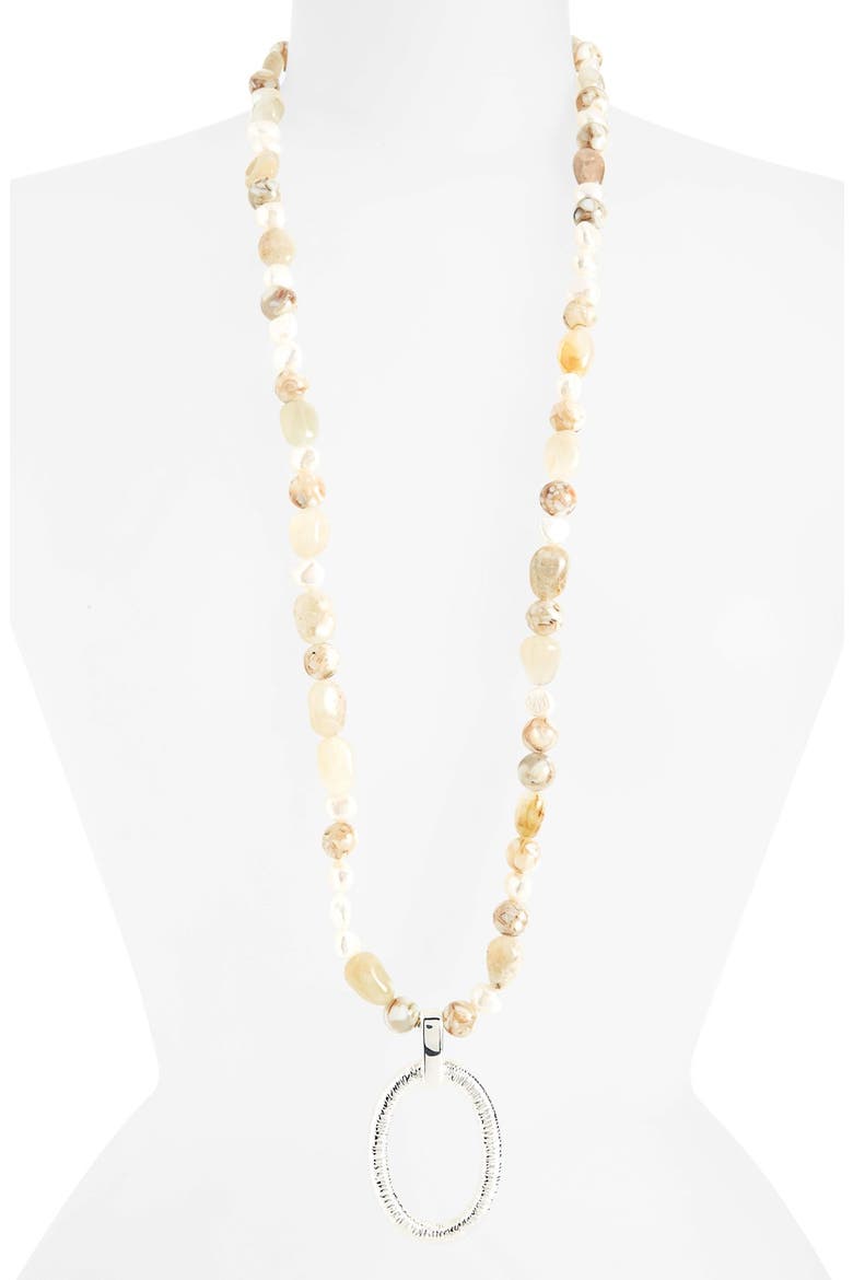 Pendant Necklace, Main, color, IVORY