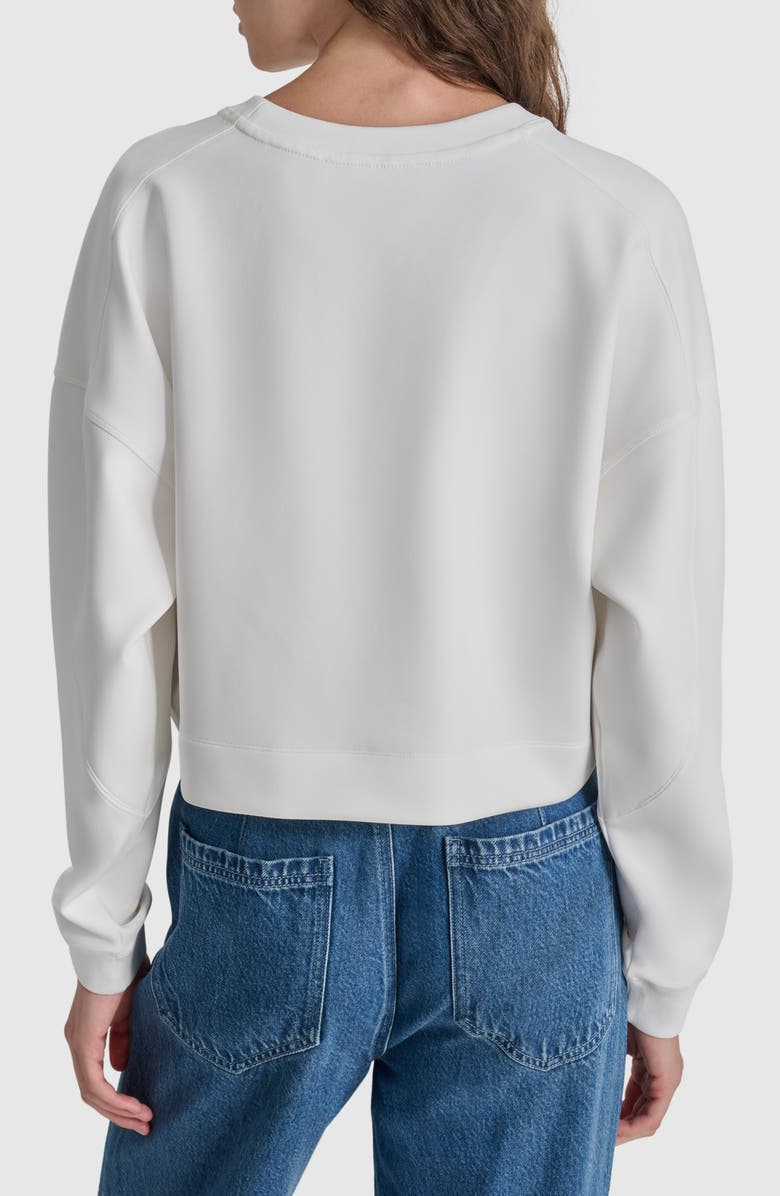 DKNY Varsity Graphic Sweatshirt, Alternate, color, 