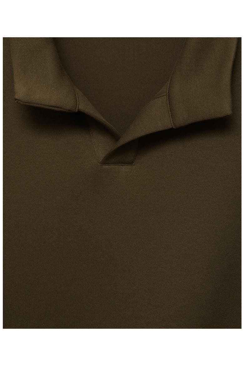 Relaxed Fit Polo Sweatshirt, Alternate, color, KHAKI GREEN