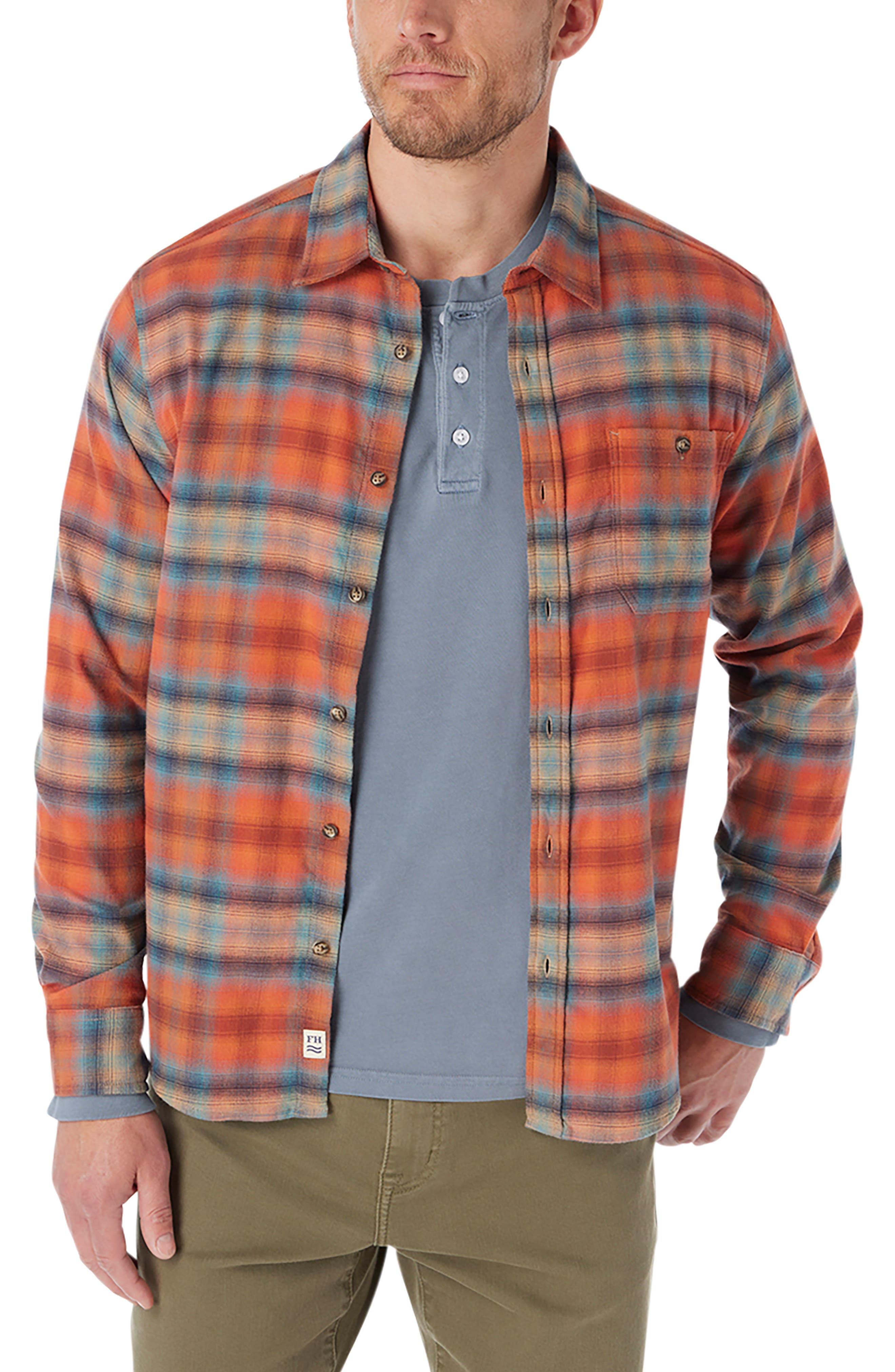 ORANGE GLOW PLAID
