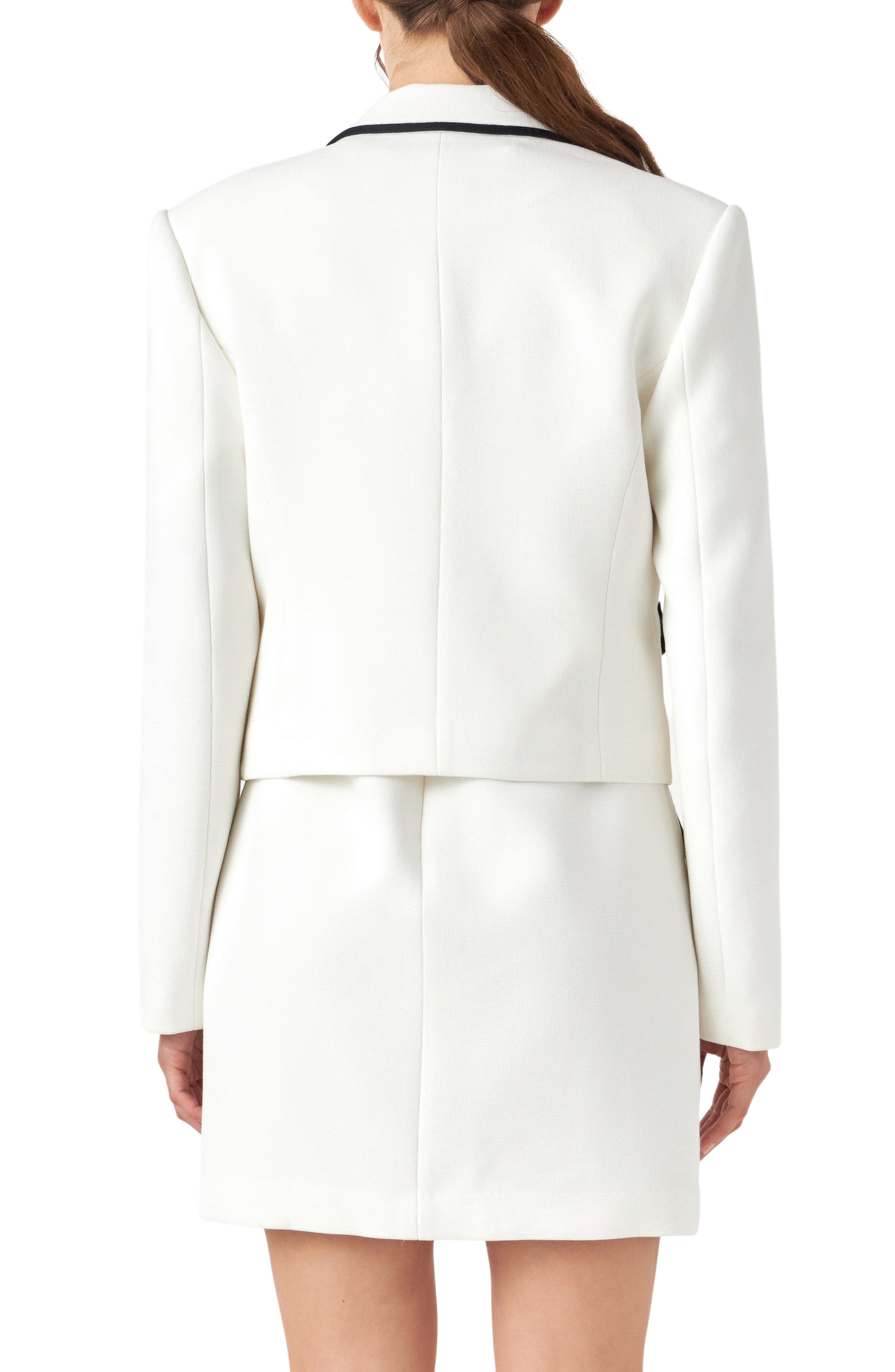 Bow Contrast Blazer - image 2