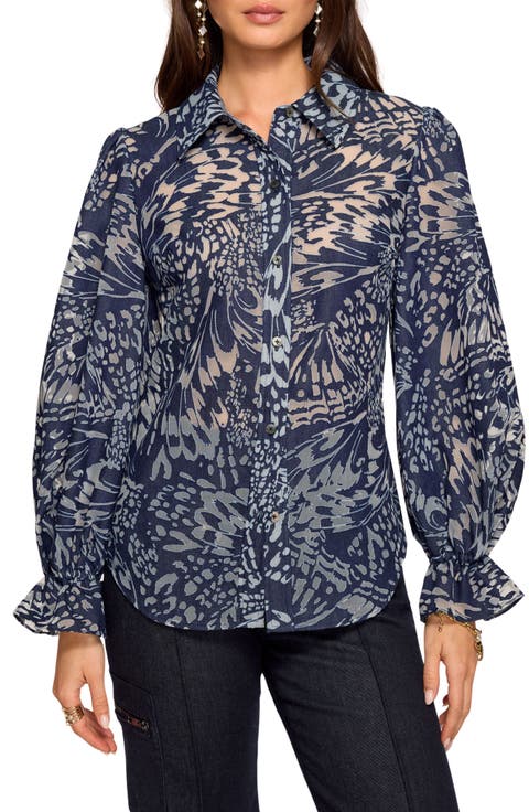 Joy Burnout Button-Up Shirt