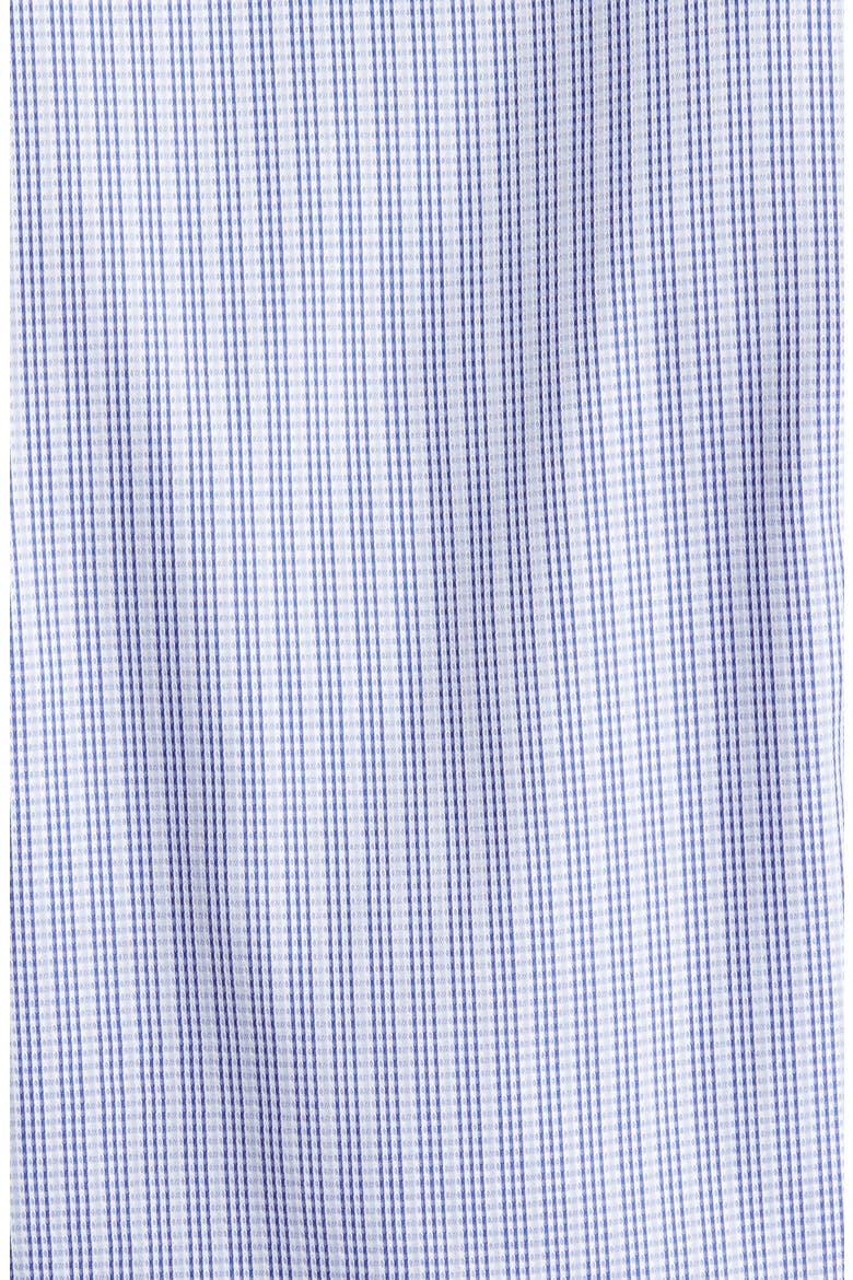 Trim Fit Stripe Dress Shirt, Alternate, color, NAVY