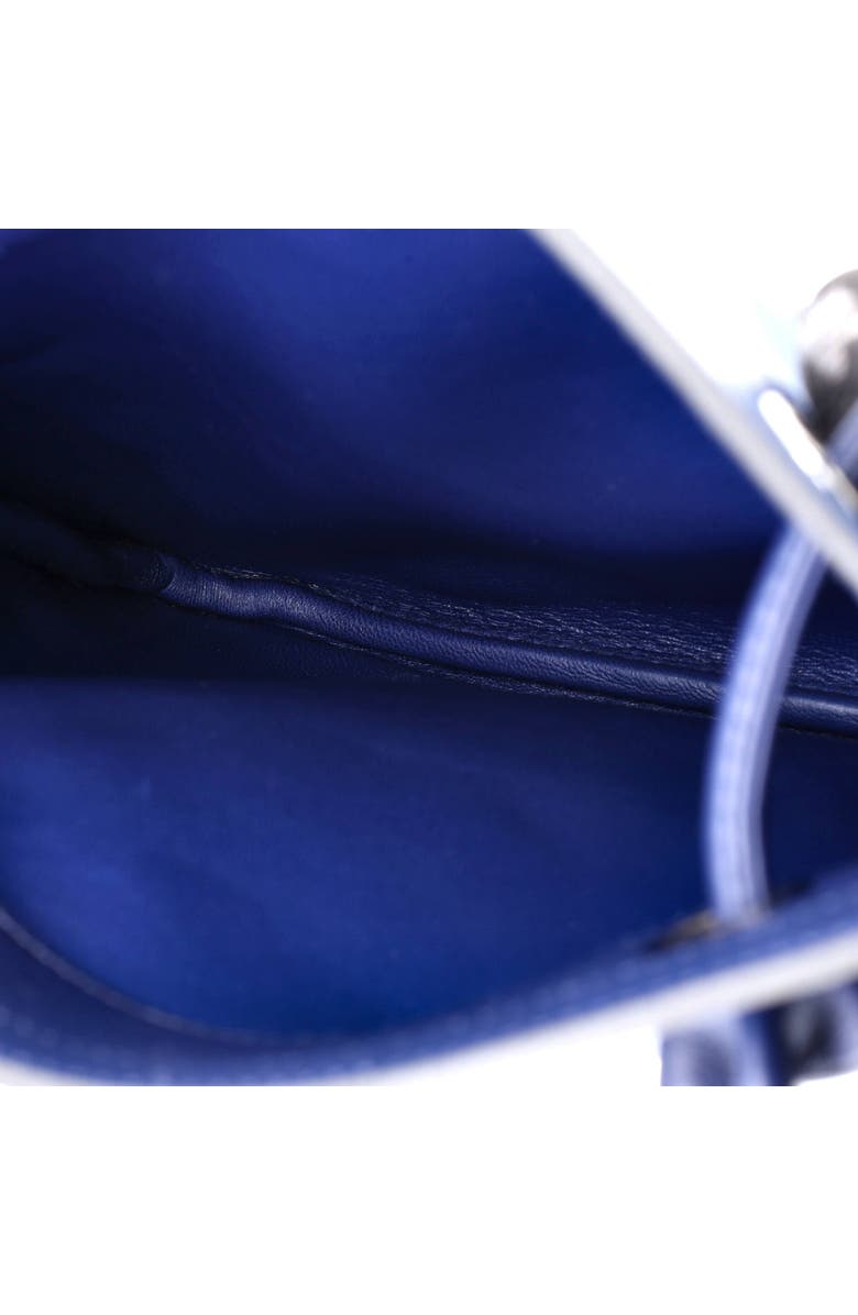 Pre-Owned Hermes Aline Bag Milo Lambskin and Swift Mini, Alternate, color, Bleu Saphir