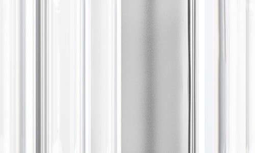 Swarovski Lucent Octagon Hoop Earrings In White/silver