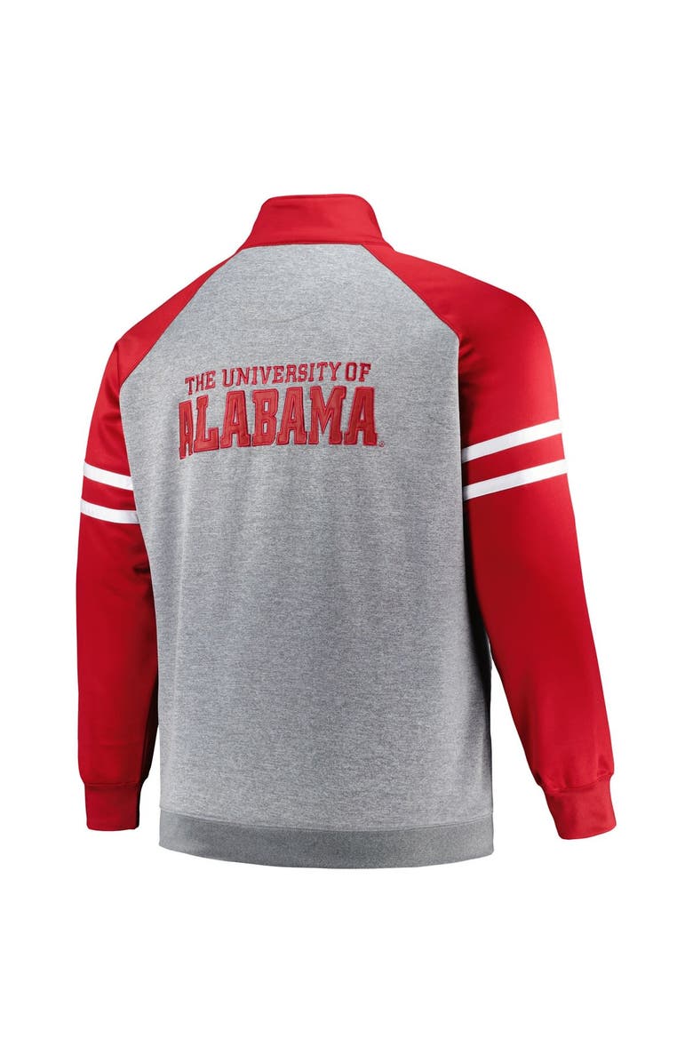 PROFILE Men's Profile Crimson Alabama Crimson Tide Big & Tall Fleece Full-Zip Jacket, Alternate, color, Crimson