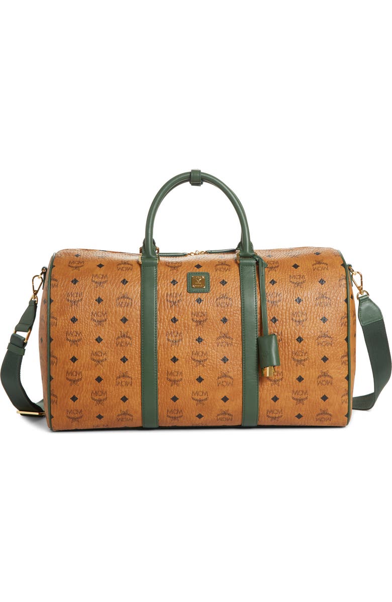 MCM Medium Visetos Weekend Bag, Main, color,