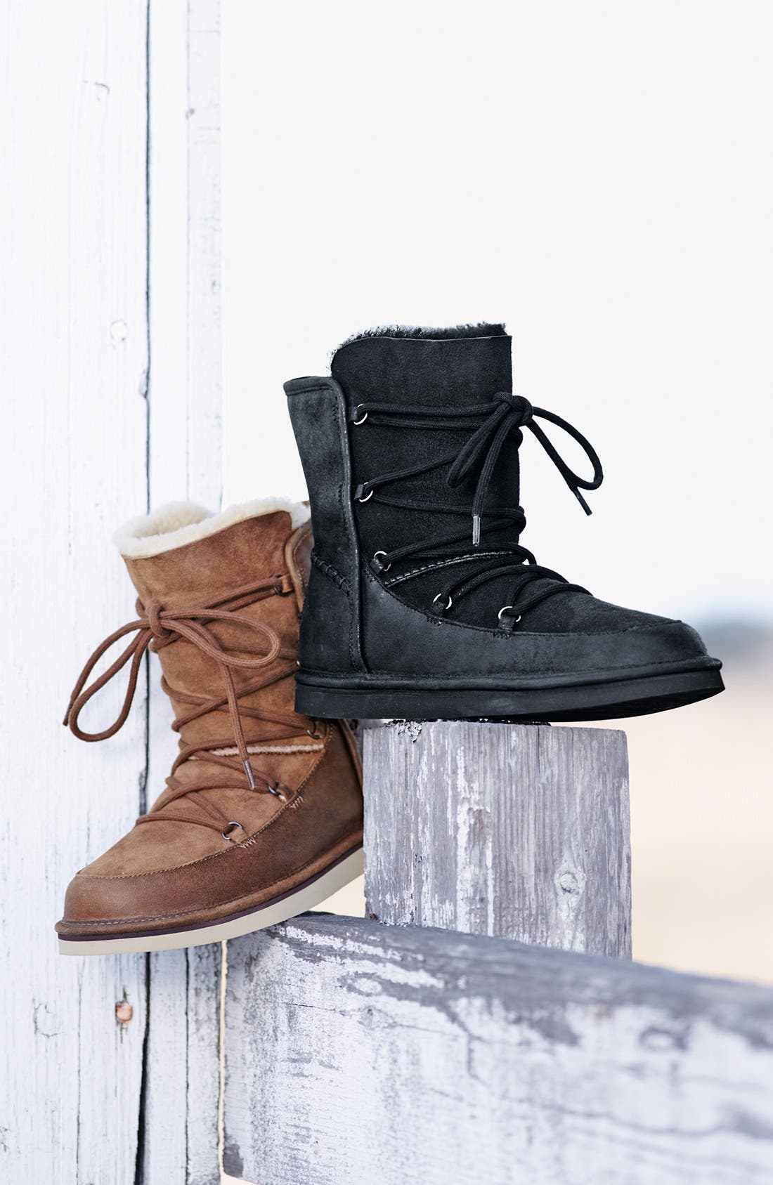 UGG<sup>®</sup> Lodge Water Resistant Lace-Up Boot, Alternate, color, 