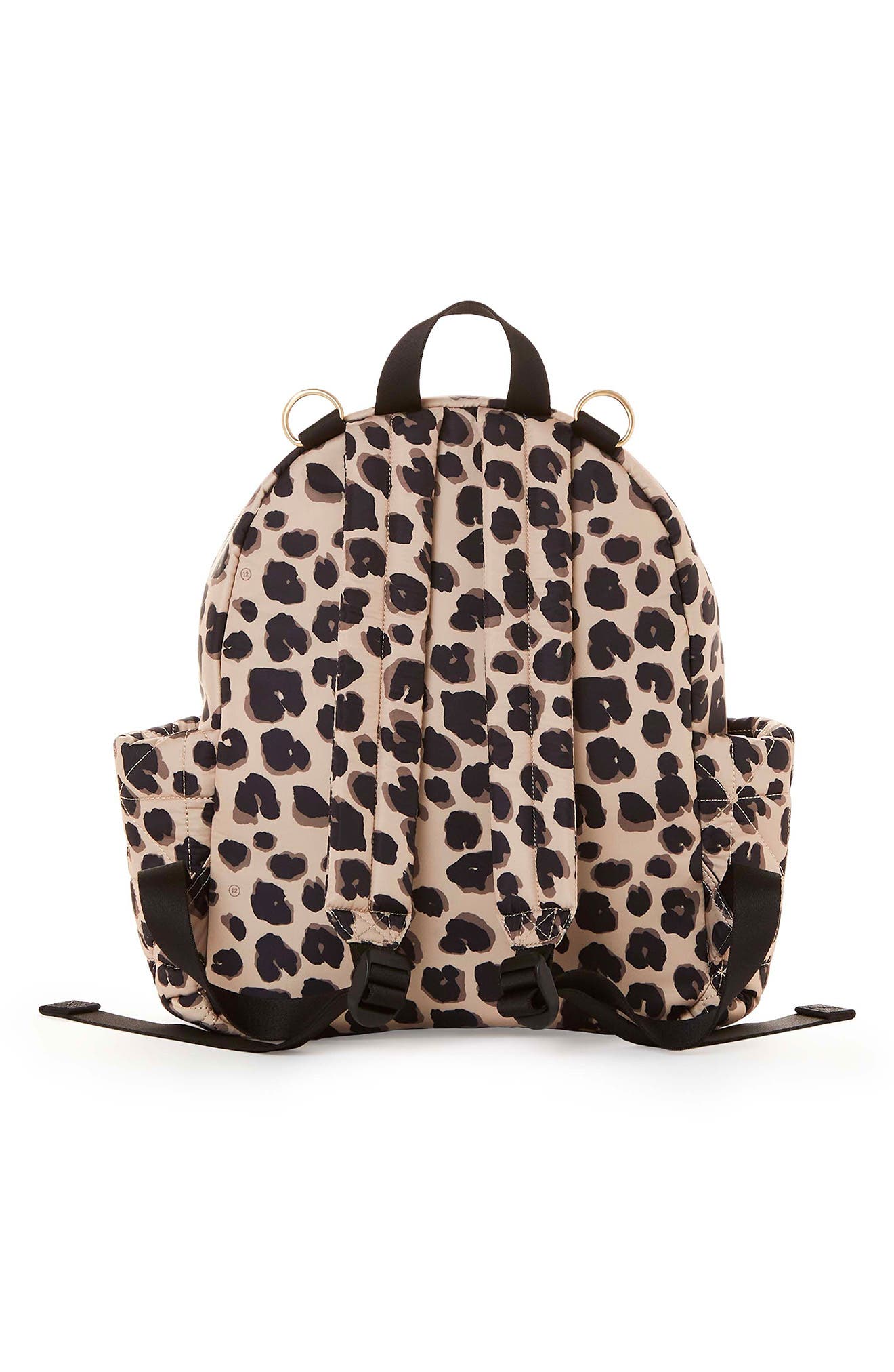 TWELVElittle Little Companion Quilted Nylon Diaper Backpack, Alternate, color, Leopard