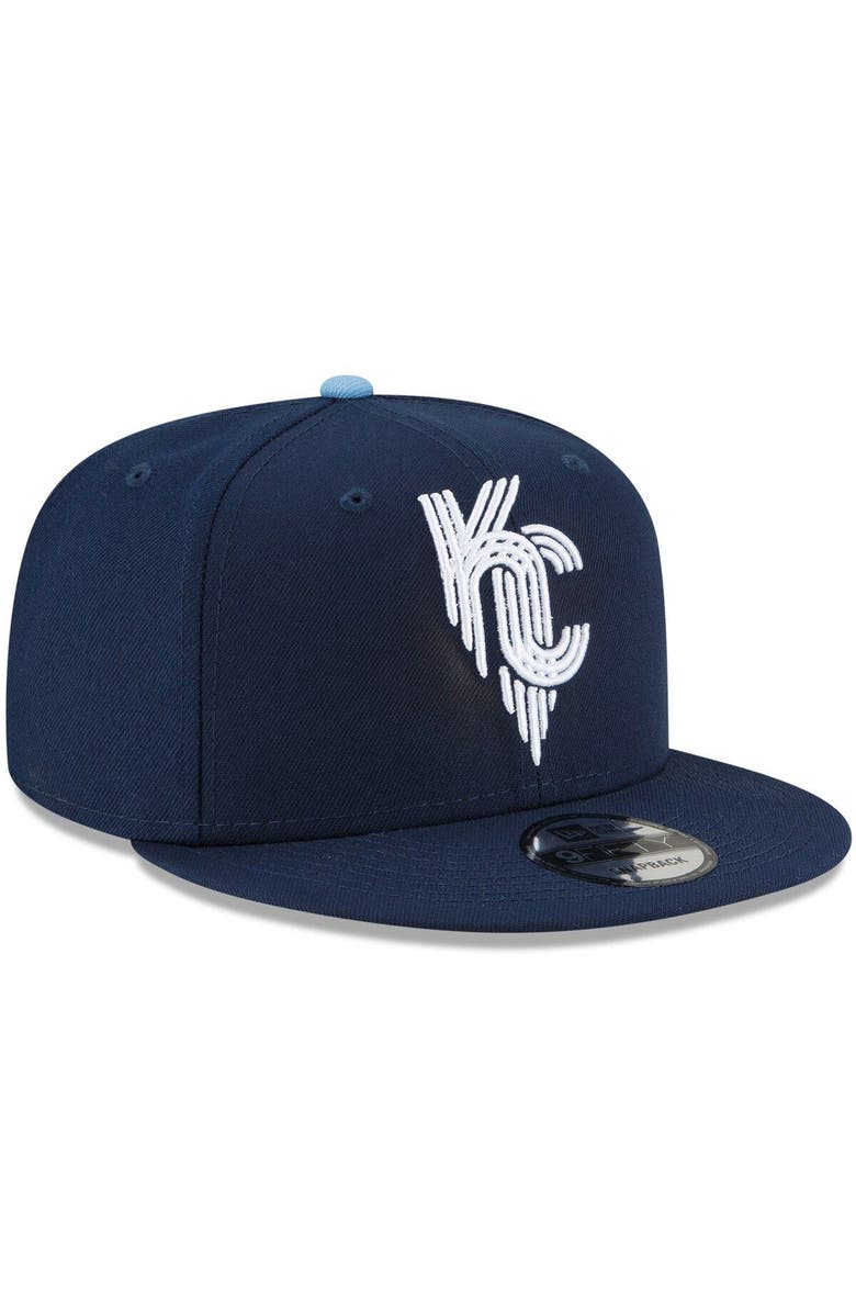 New Era Men's New Era Navy Kansas City Royals 2022 City Connect 9FIFTY Snapback Adjustable Hat, Alternate, color, 