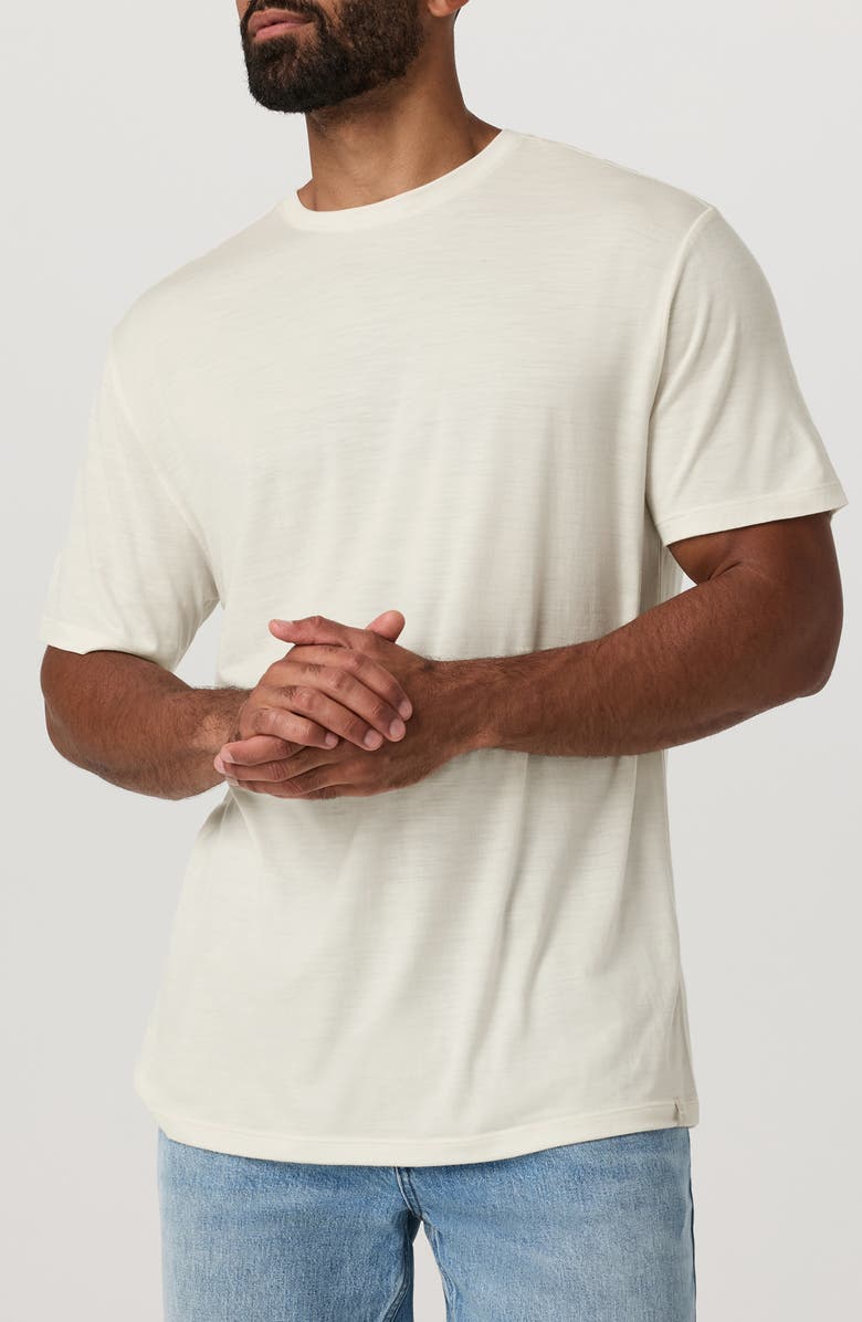 Vuori Merino Wool Blend T-Shirt, Alternate, color, Eggshell