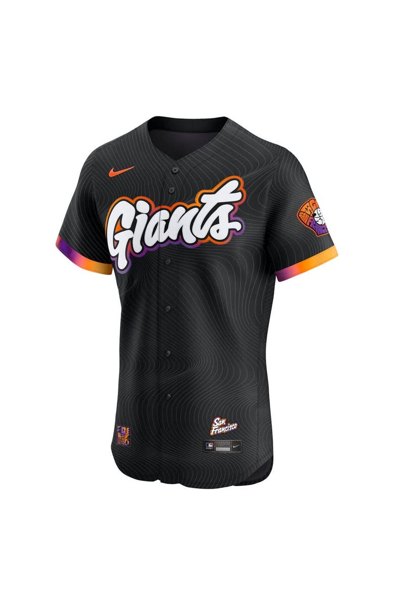 Nike Men's Nike Anthracite San Francisco Giants 2025 City Connect Elite Jersey, Alternate, color, 