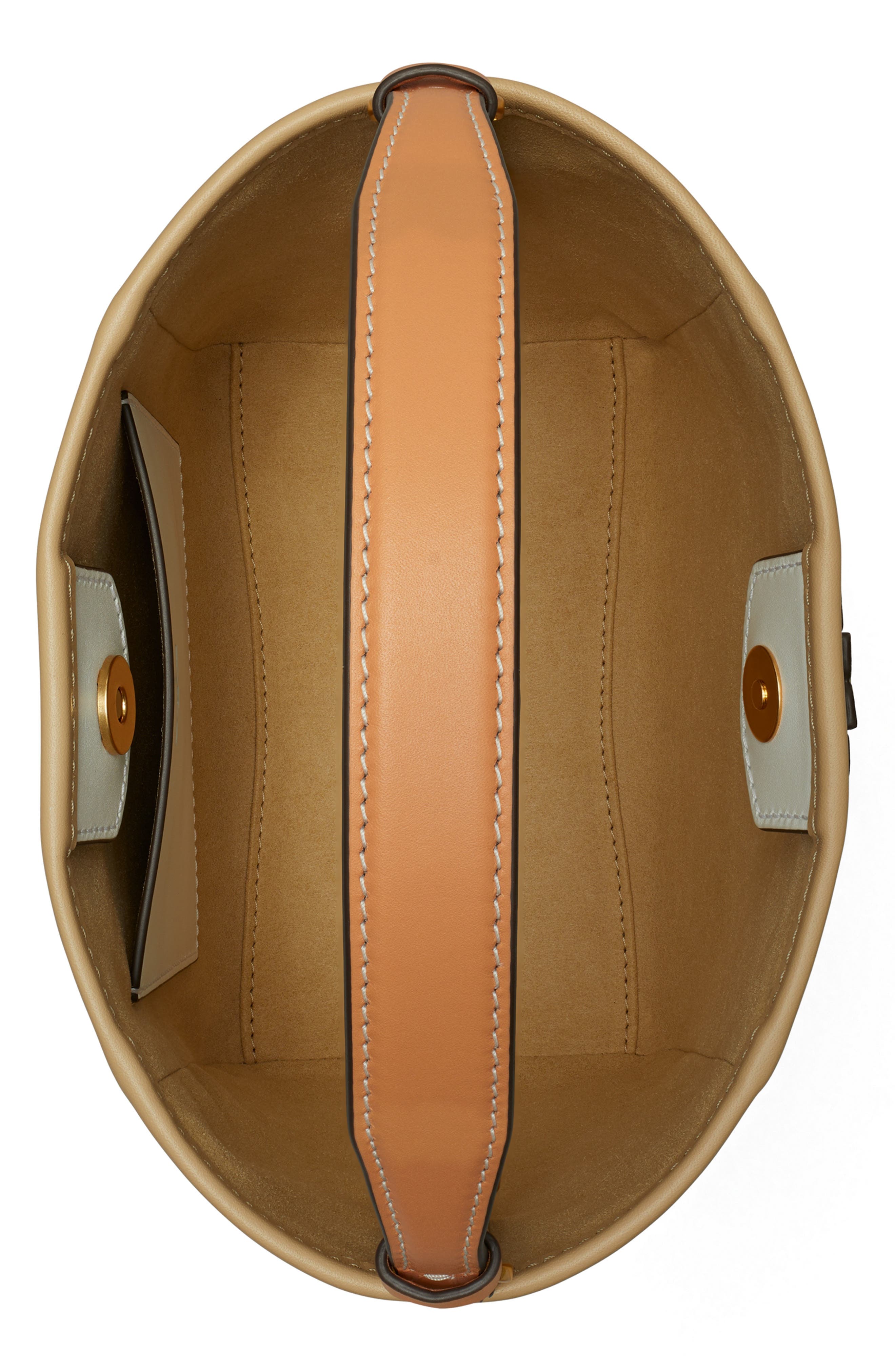 Tory Burch Small McGraw Leather Bucket Bag, Alternate, color, 