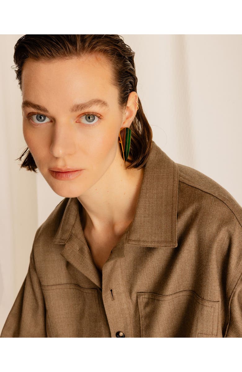 Fortela Fuego Wool Fresco Overshirt, Alternate, color, Beige