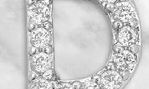 Melinda Maria Baby Love Letters Initial Pendant Necklace In Silver D
