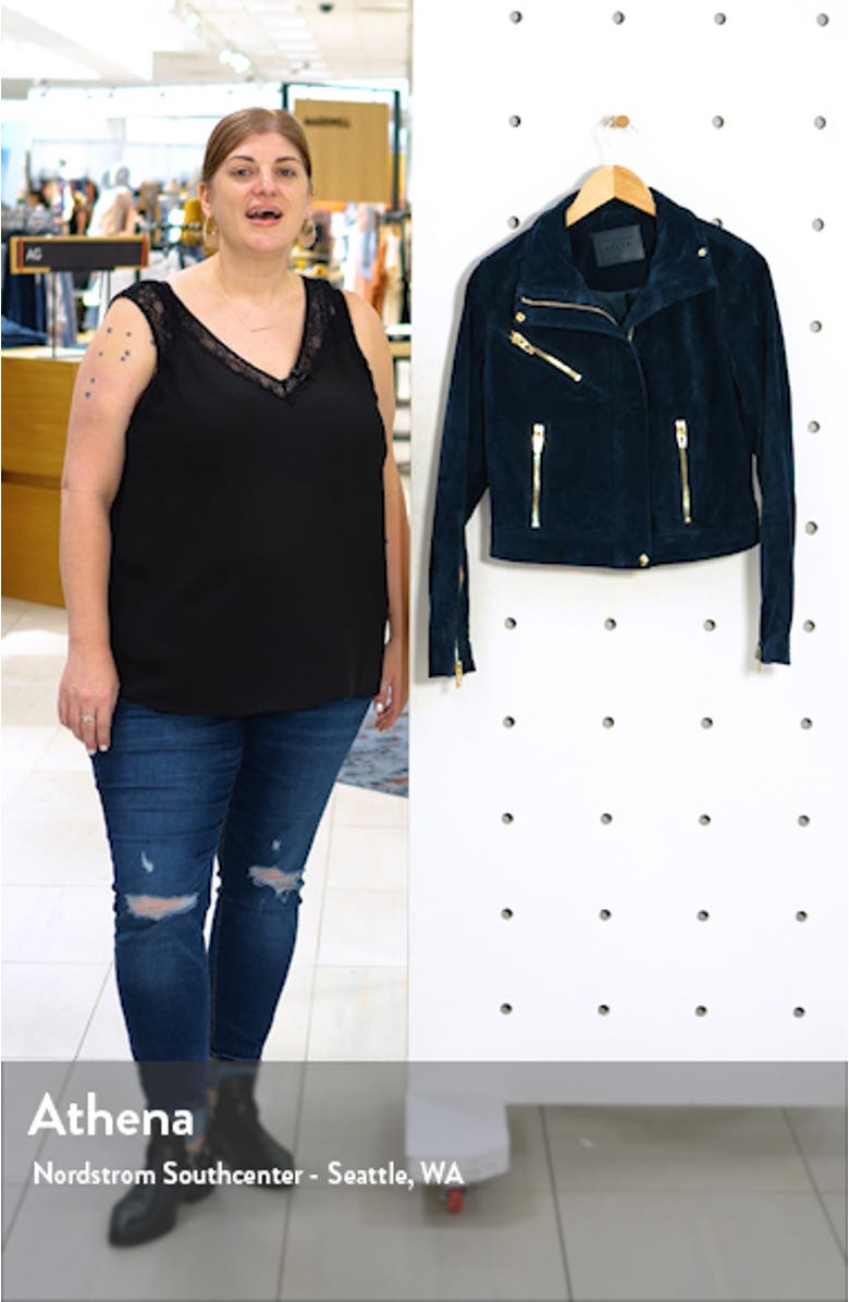 Suede Moto Jacket, sales video thumbnail