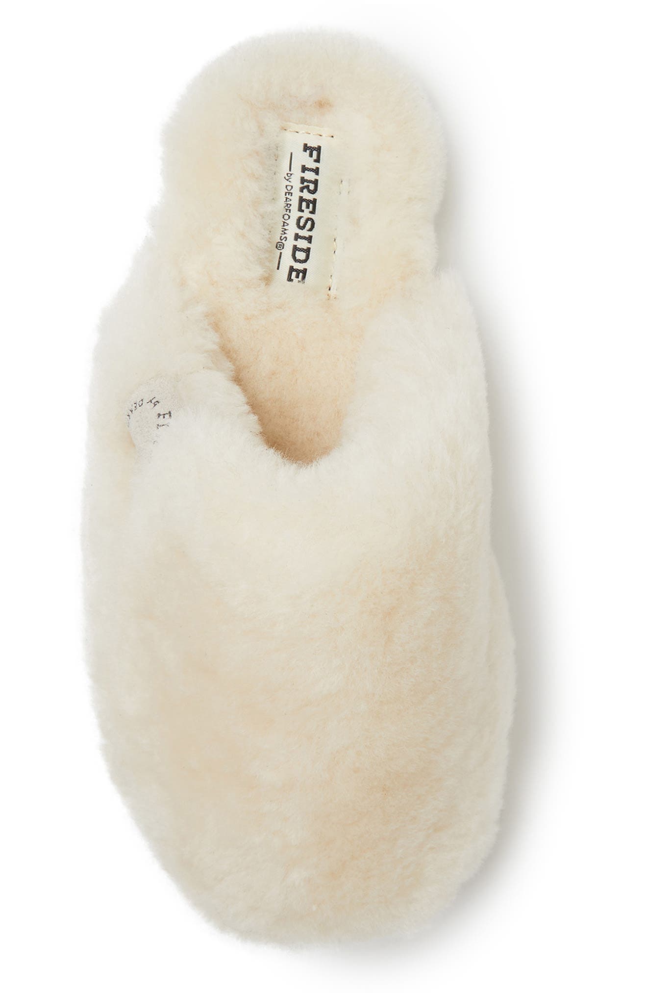 DEARFOAMS Fireside Genuine Shearling Mule Slipper, Alternate, color, Natural