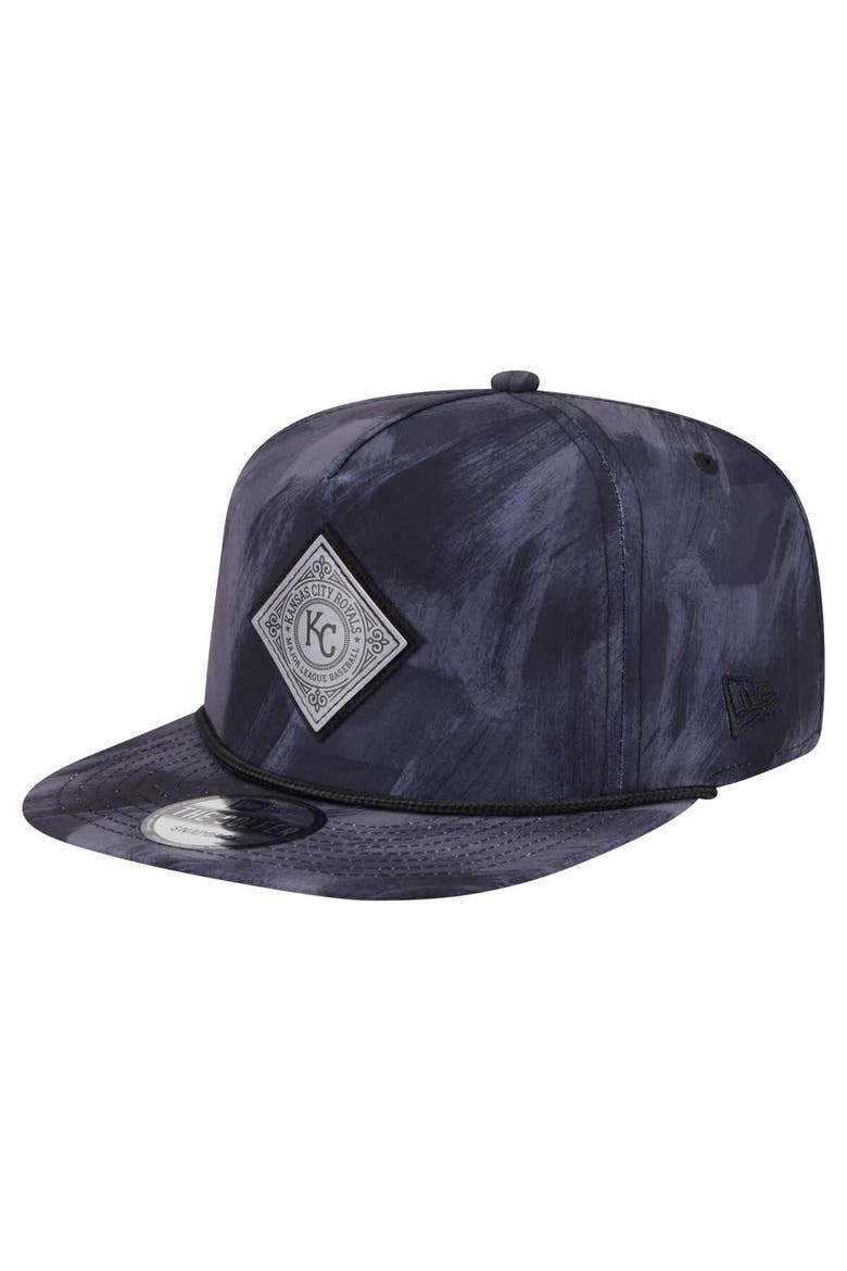 Men's New Era Navy Kansas City Royals Printed Golfer Snapback Hat, Main, color, Navy