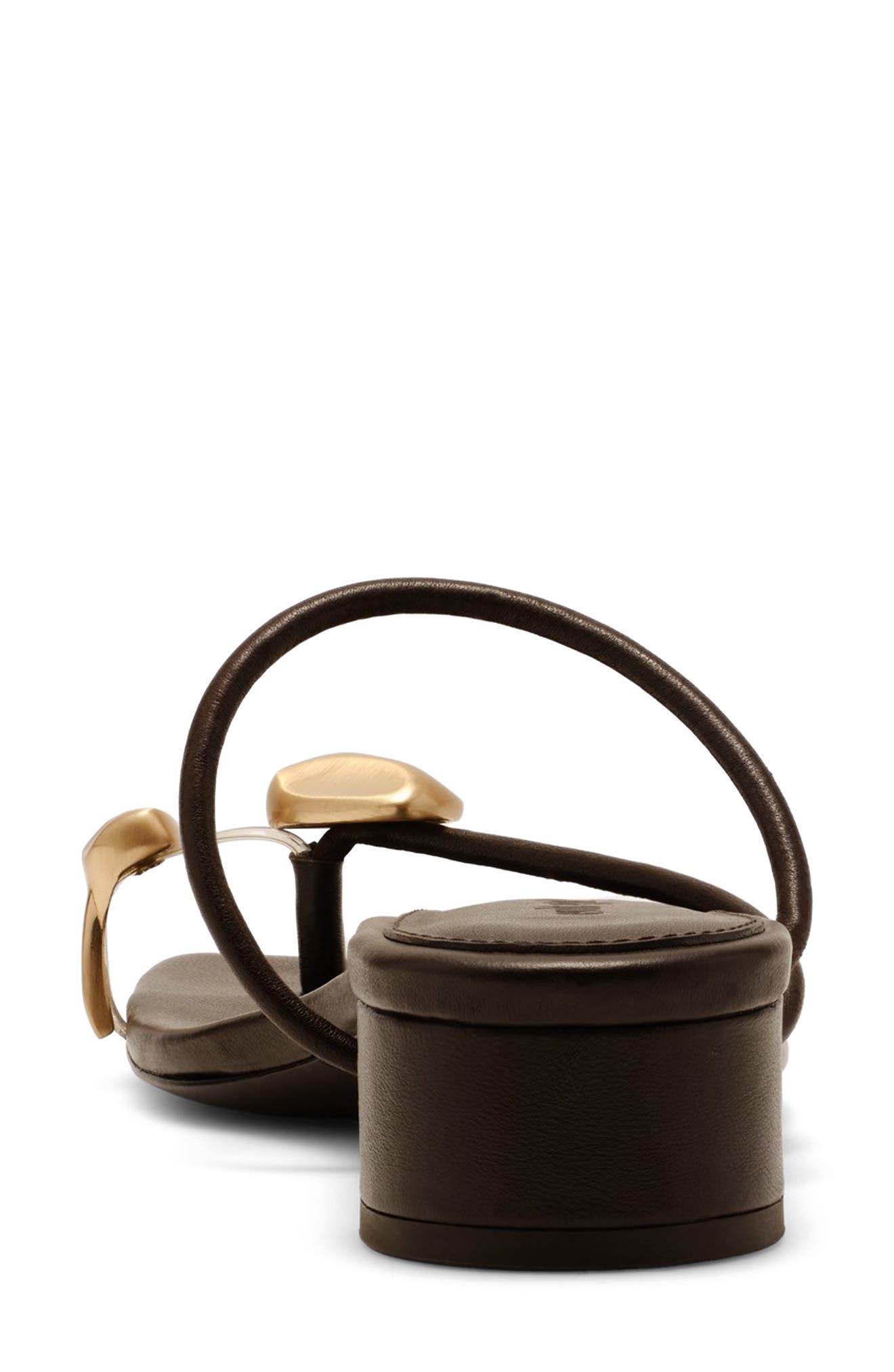 Cult Gaia Luca Leather Sandal, Alternate, color, Luwak