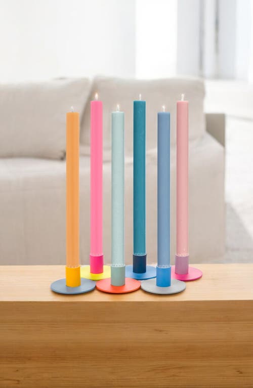 BRITISH COLOUR STANDARD BRITISH COLOUR STANDARD SET OF 6 SMALL TWO-TONE CANDLEHOLDERS