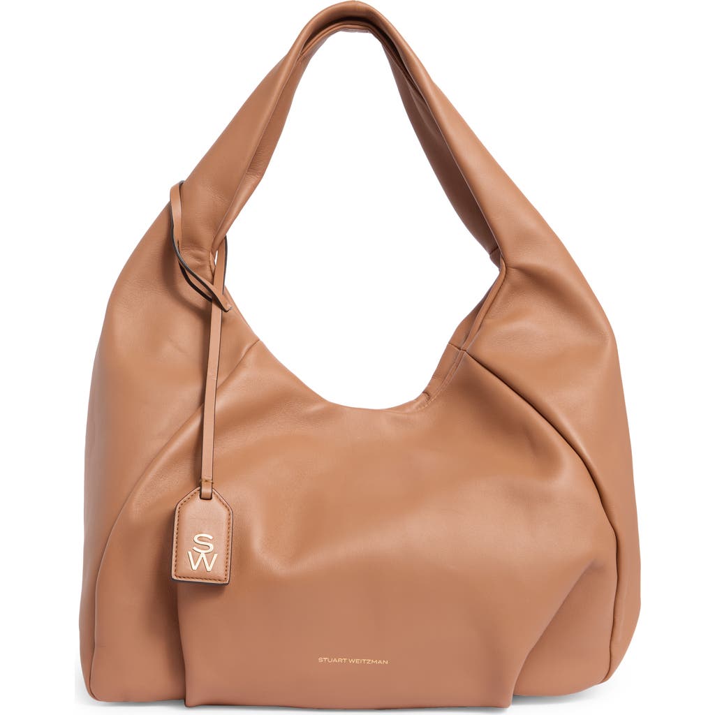 Stuart Weitzman The Moda Hobo Bag In Brown