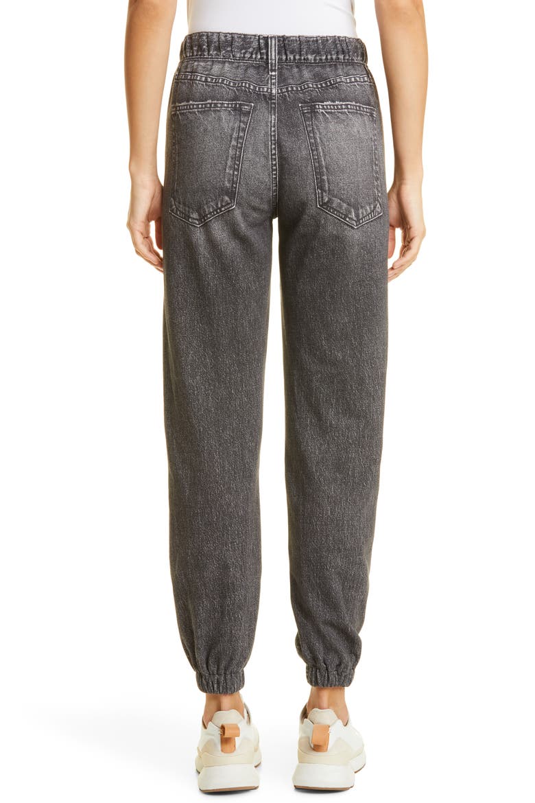 Miramar Faux Jeans Joggers, Alternate, color, BLACK MAGIC