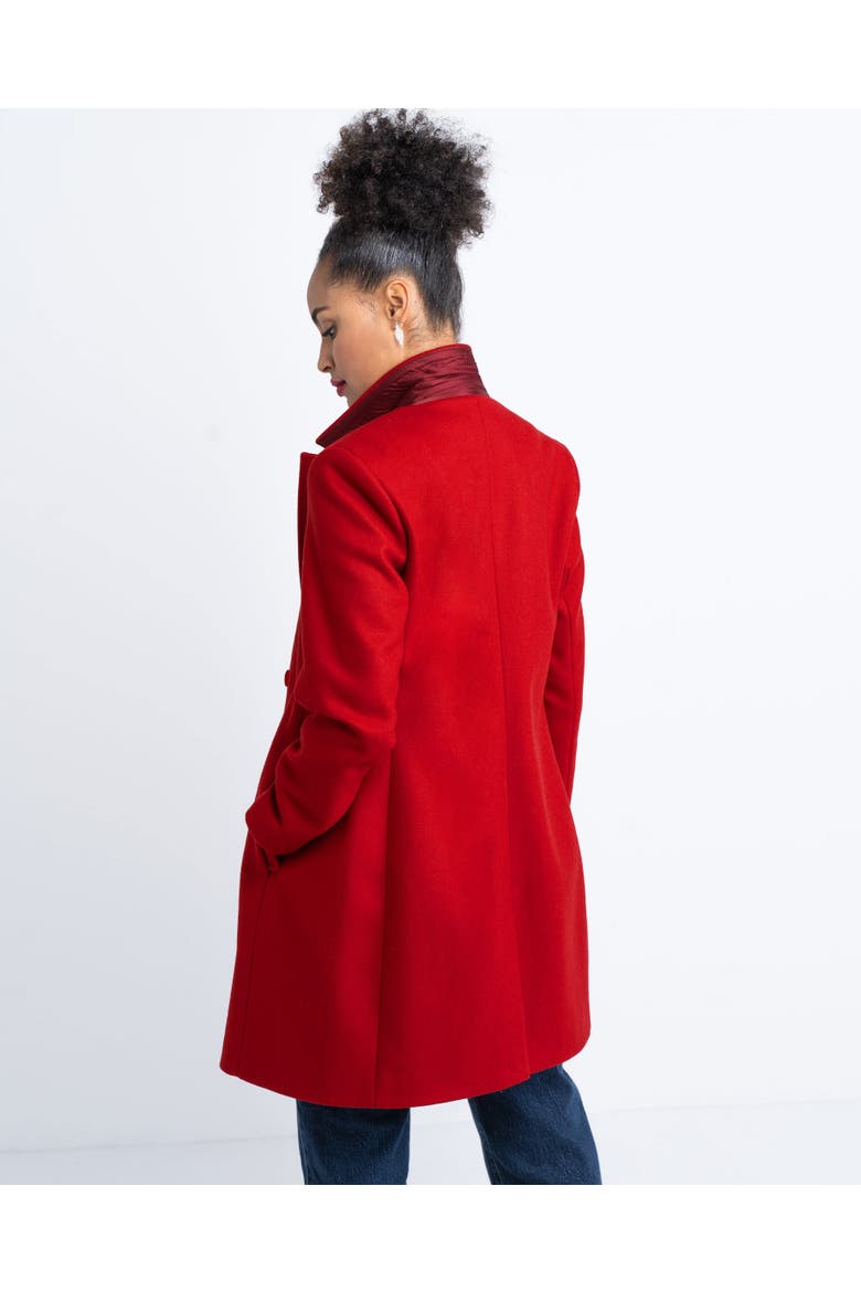 The Camden Coat, Alternate, color, Carmine Red