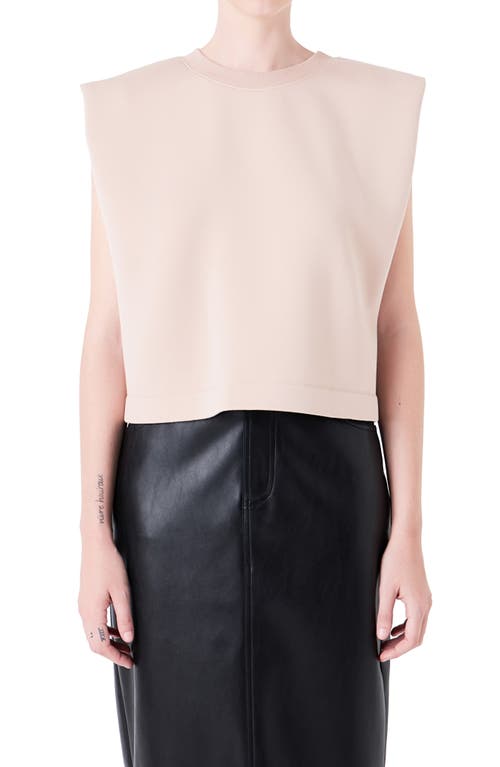 Grey Lab Soft Basic Top In Neutral