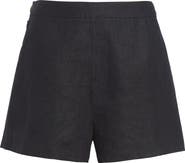 POSSE Perri Mid Rise Linen Mini Shorts