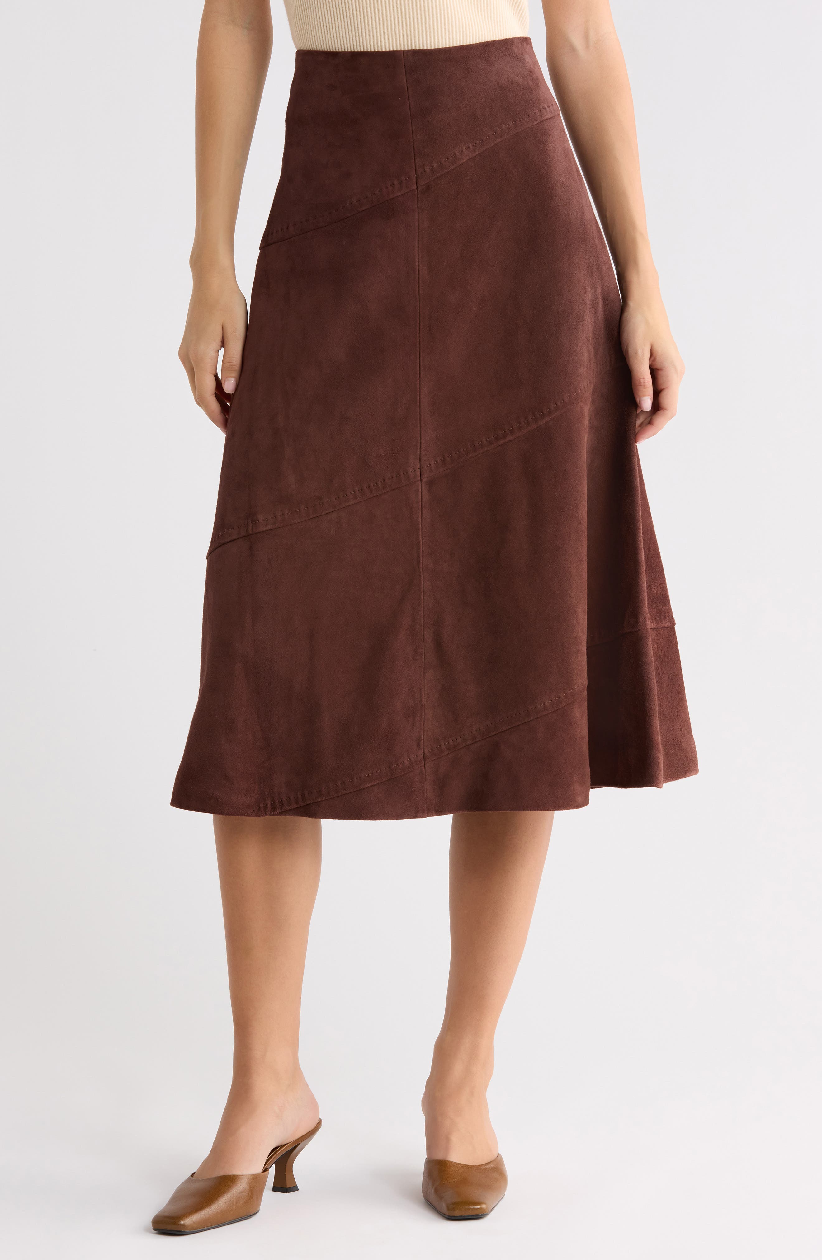 Sosie Suede Midi Skirt