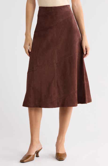 Sosie Suede Midi Skirt