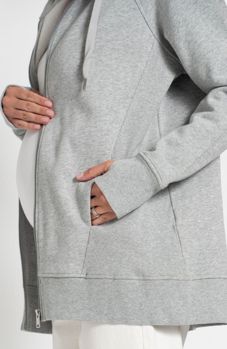 Seraphine 3-in-1 Maternity Zip Hoodie, Alternate, color, 