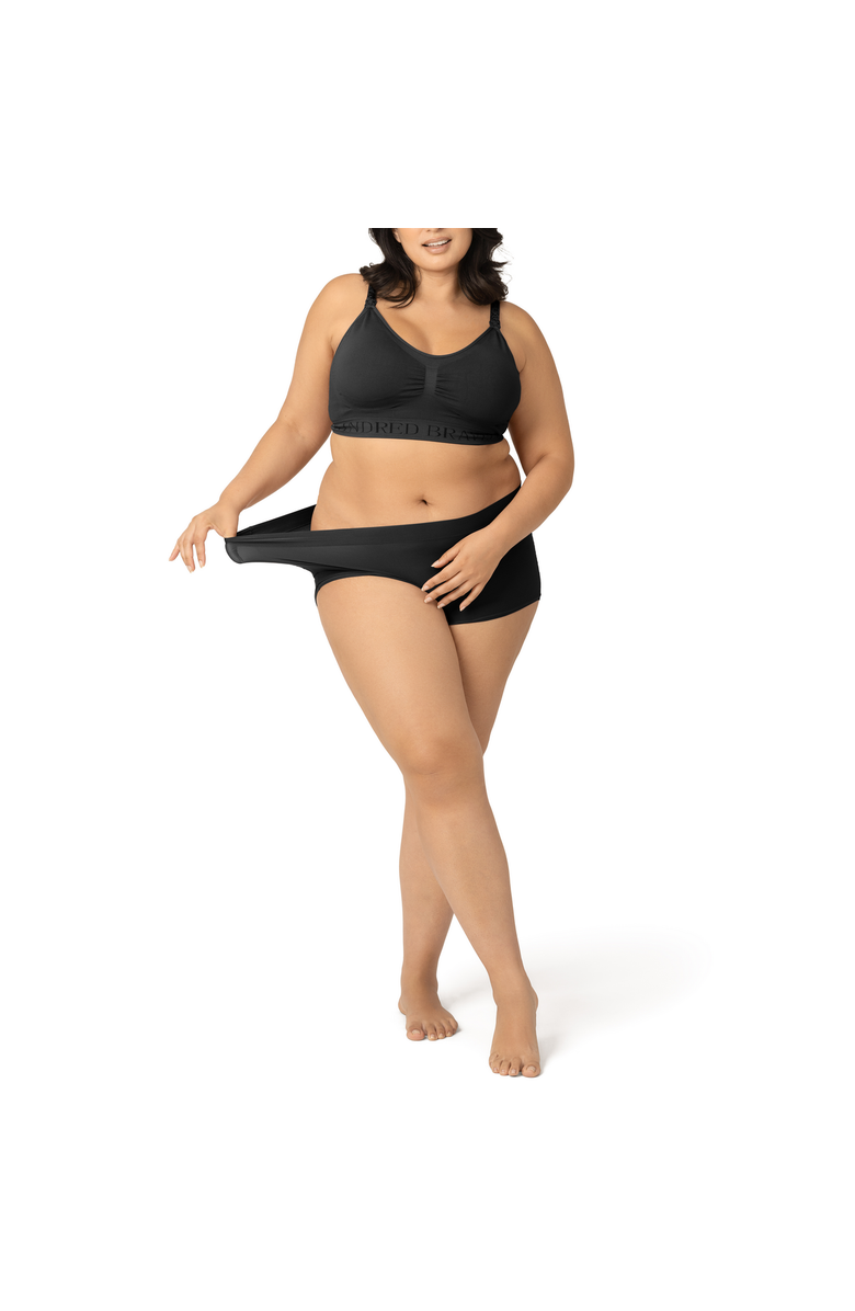 Kindred Bravely Grow with Me Maternity & Postpartum Boyshort, Alternate, color, Black